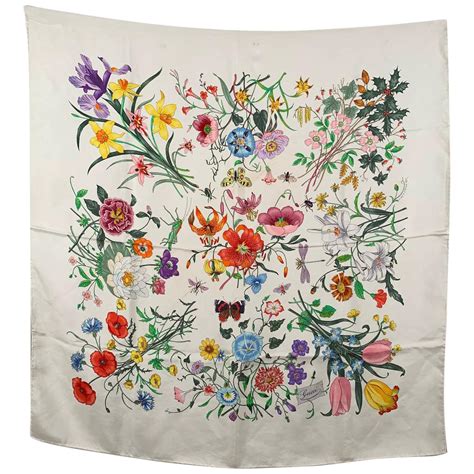 gucci flora scarf 1966|gucci floral scarf vintage.